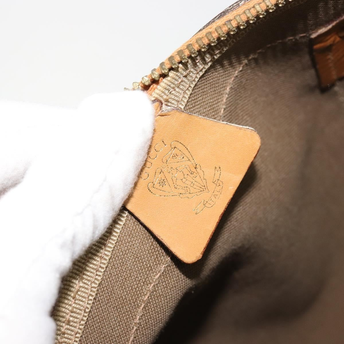 Gucci Vintage Travel bag GG Canvas, Beige, PVC, Travel Bag