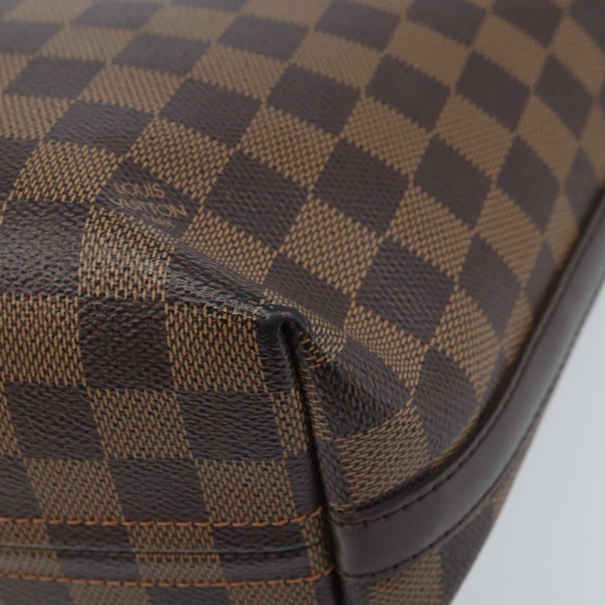 Louis Vuitton Illovo Handbag Damier, BROWN, CANVAS, Handbag