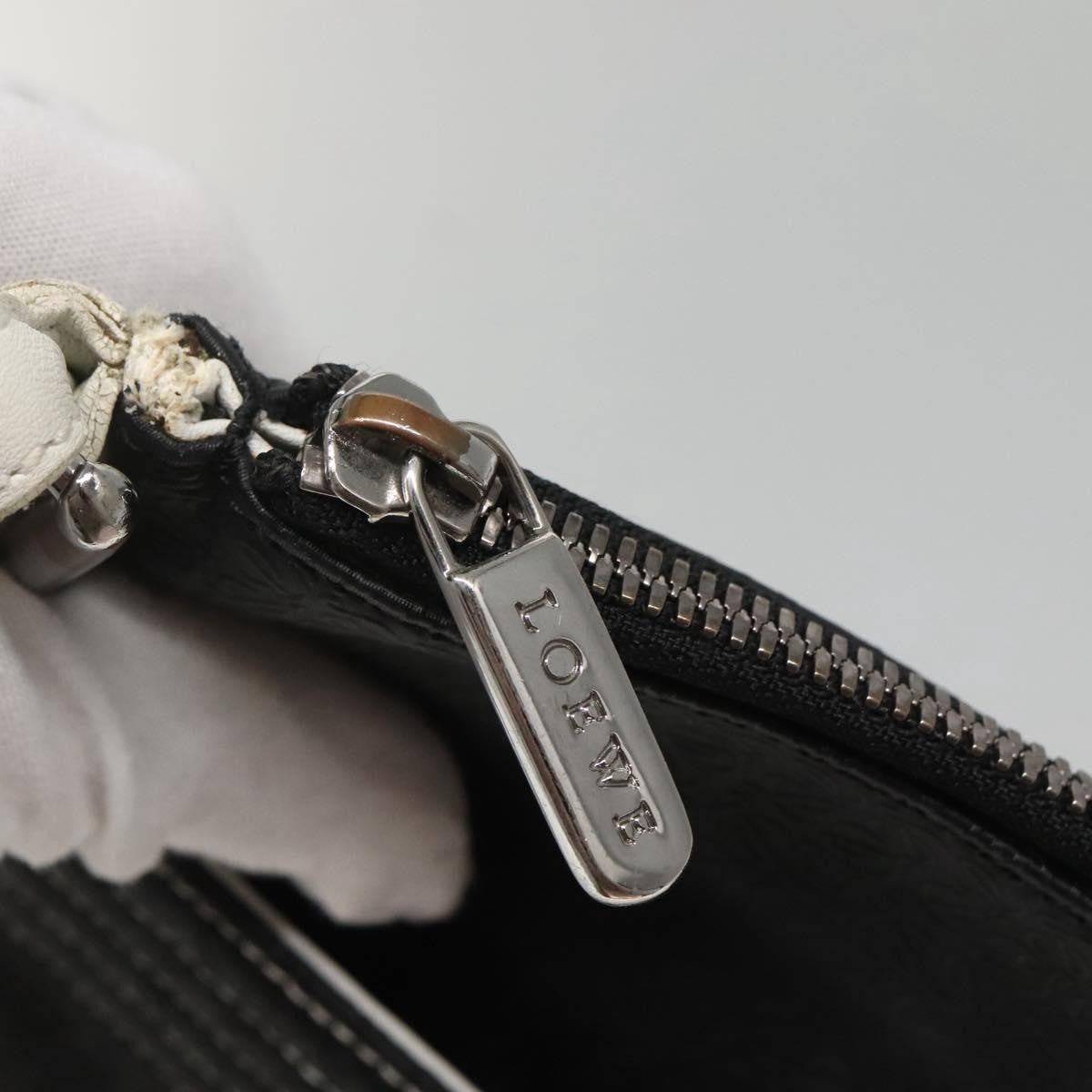 Loewe Anagram Shoulder Bag Leather, BLACK, LEATHER, Shoulder bag