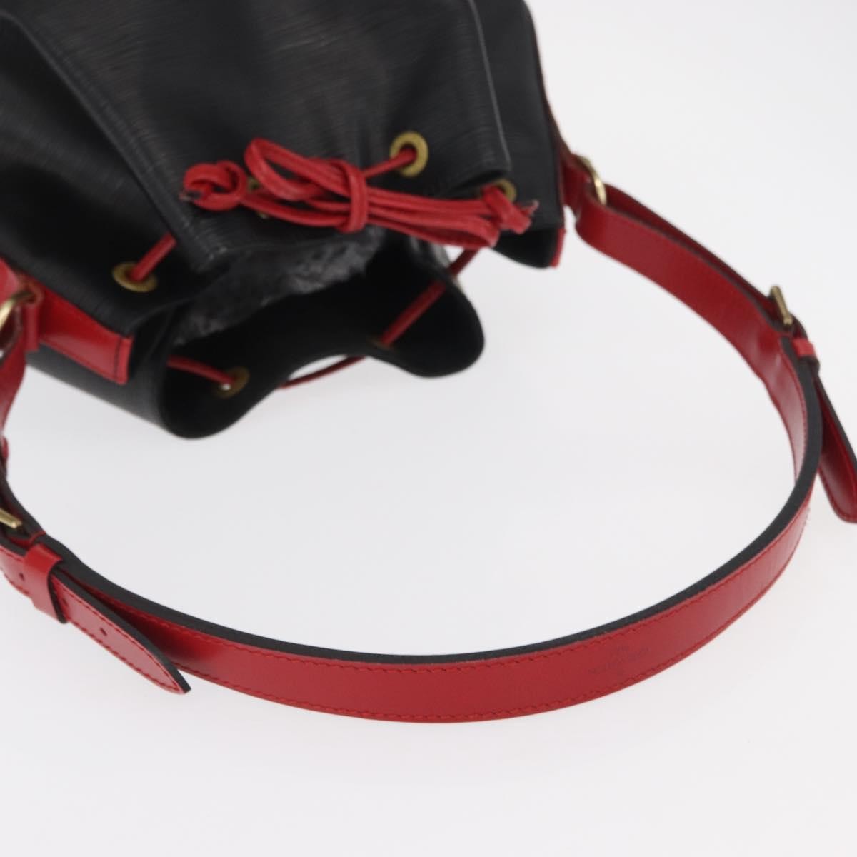 Louis Vuitton Bicolor Noe Handbag Epi Leather, BLACK, LEATHER, Shoulder bag