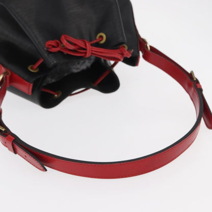 Louis Vuitton Bicolor Noe Handbag Epi Leather, BLACK, LEATHER, Shoulder bag