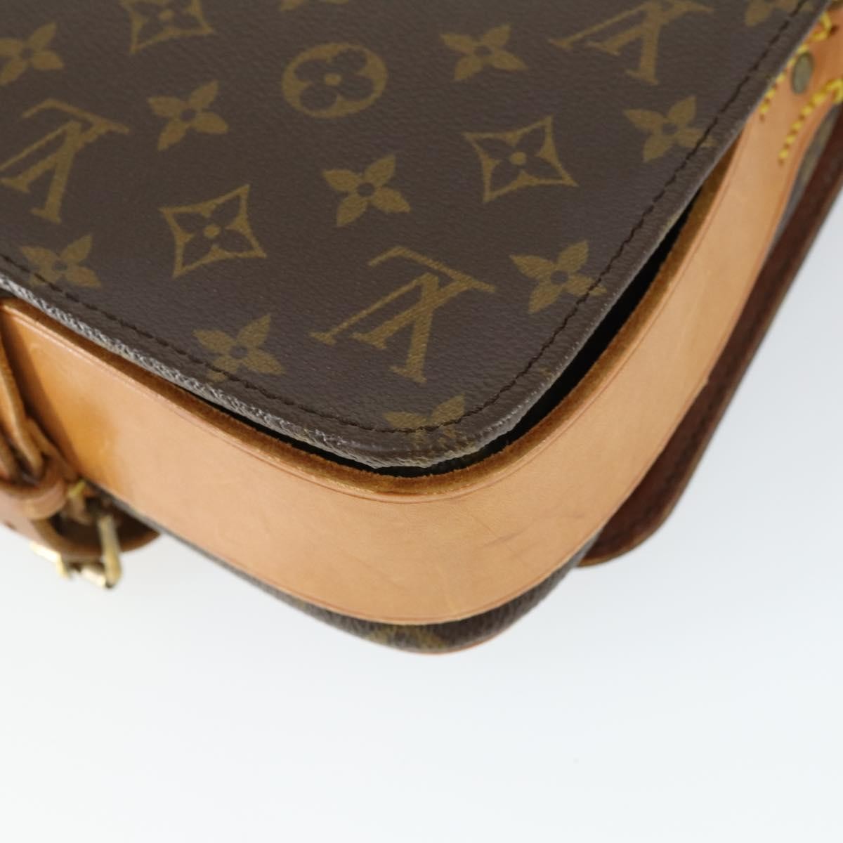 Louis Vuitton Cartouchiere Handbag Monogram Canvas, BROWN, CANVAS, Shoulder bag