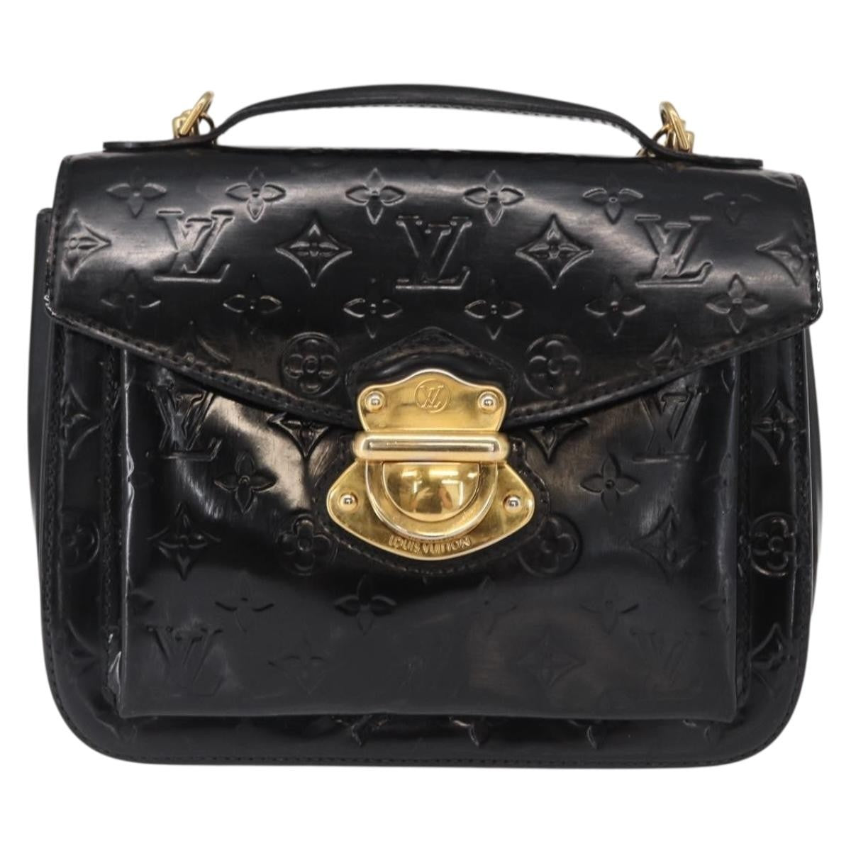 Louis Vuitton Mirada Handbag Monogram Vernis, BLACK, PATENT_LEATHER, Handbag