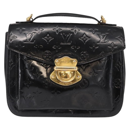 Louis Vuitton Mirada Handbag Monogram Vernis, BLACK, PATENT_LEATHER, Handbag