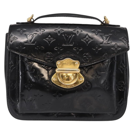 Louis Vuitton Mirada Handbag Monogram Vernis, BLACK, PATENT_LEATHER, Handbag