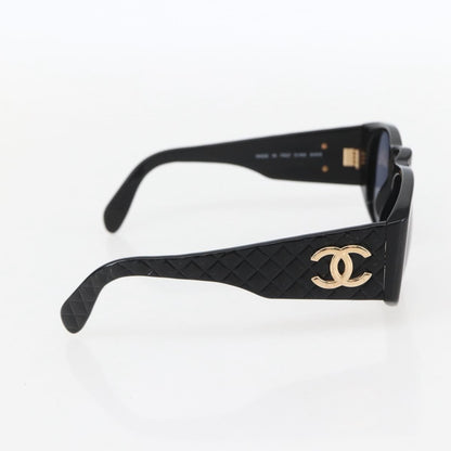 Chanel CC Logo Matelasse Sunglasses Eye Wear Plastic, Black, Plastic, Sunglasses