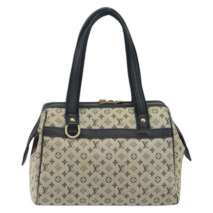 Louis Vuitton Josephine Handbag Mini Lin, BLUE, CANVAS, Handbag