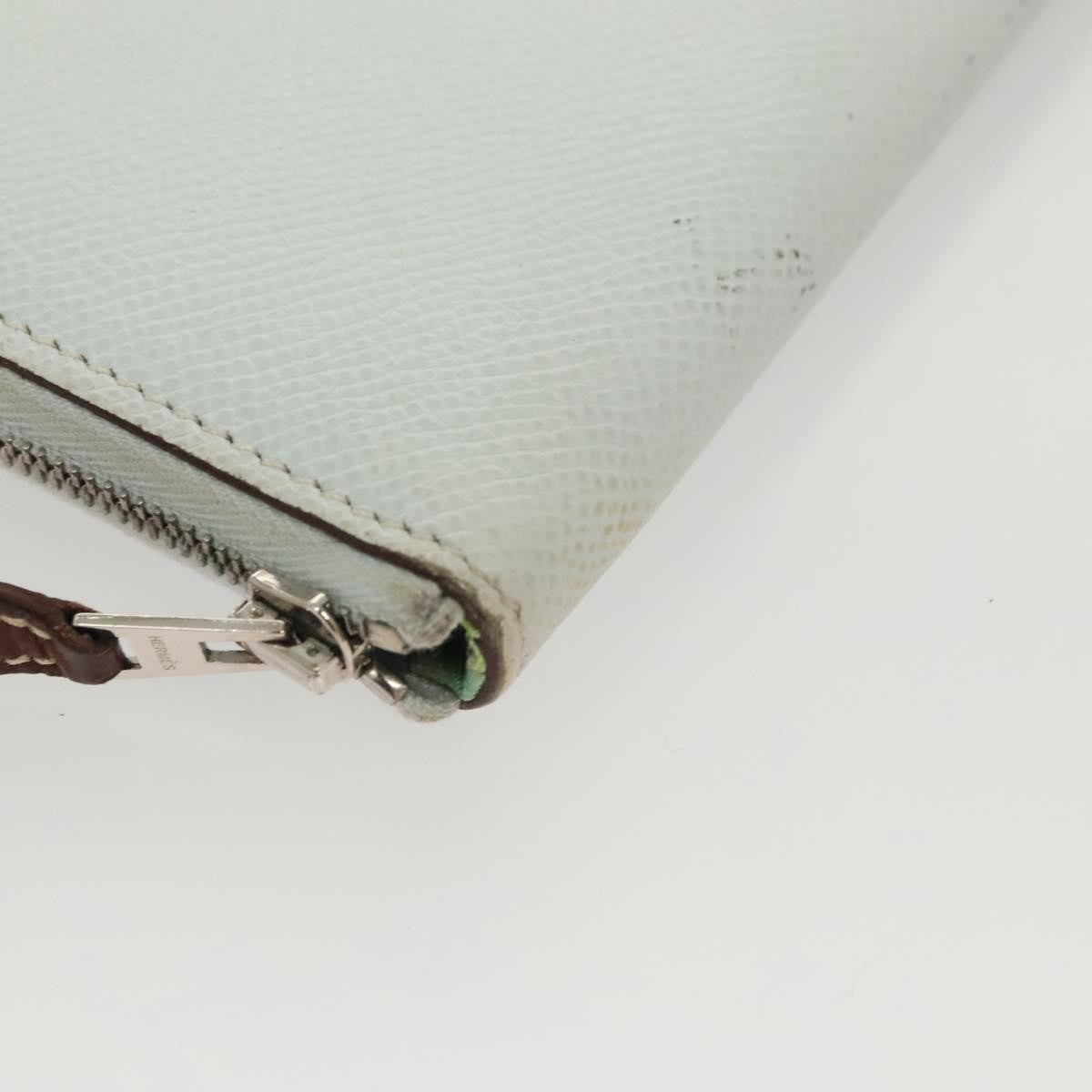 Hermes Azap Zip Around Wallet Epsom, BLUE, LEATHER, Wallets