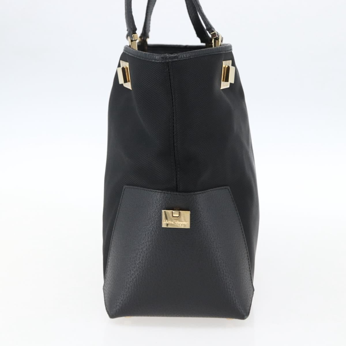 Salvatore Ferragamo Tote Bag Canvas, Black, Canvas, Tote Bag