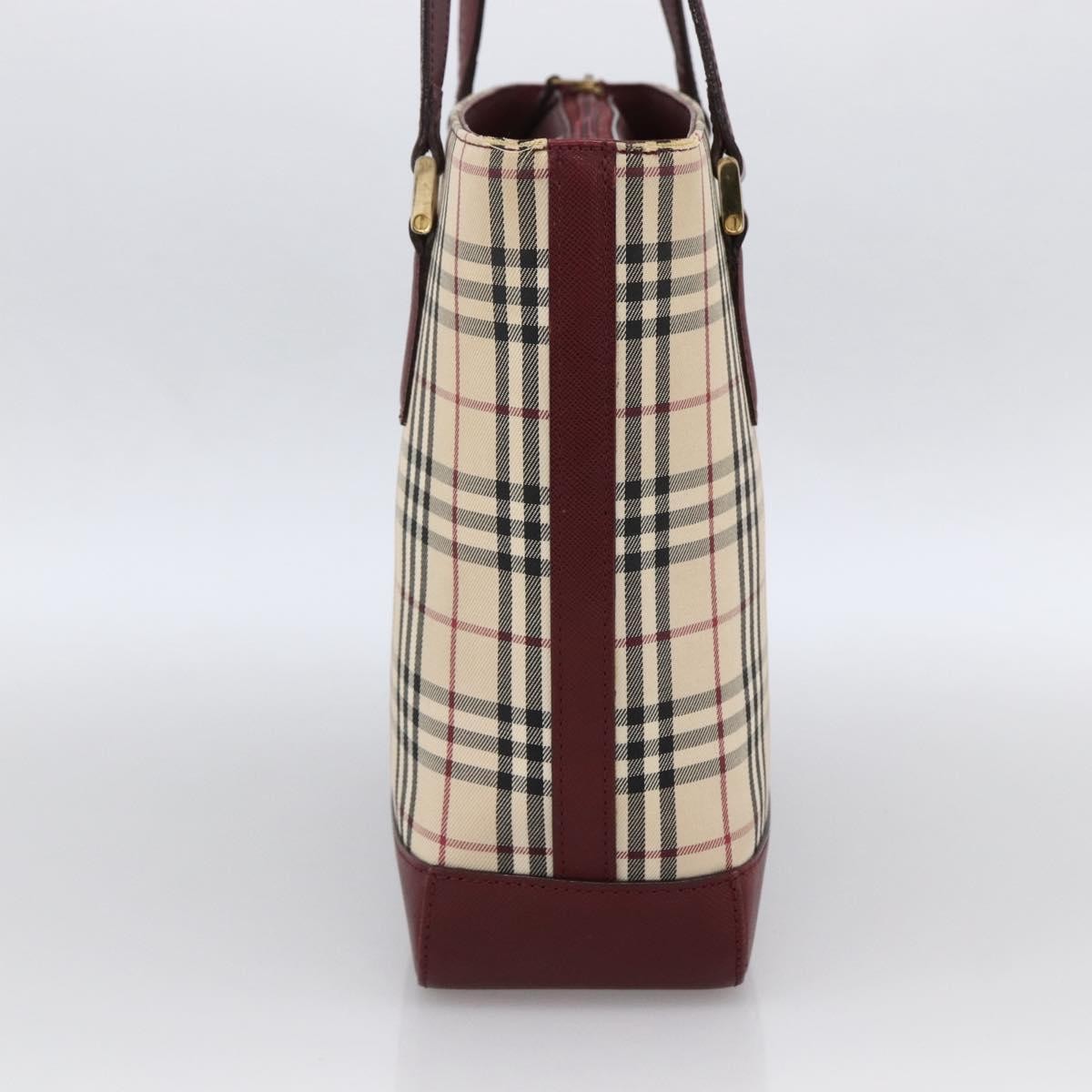 Burberry Nova Check Tote Canvas and Leather, BEIGE, CANVAS, Tote bag