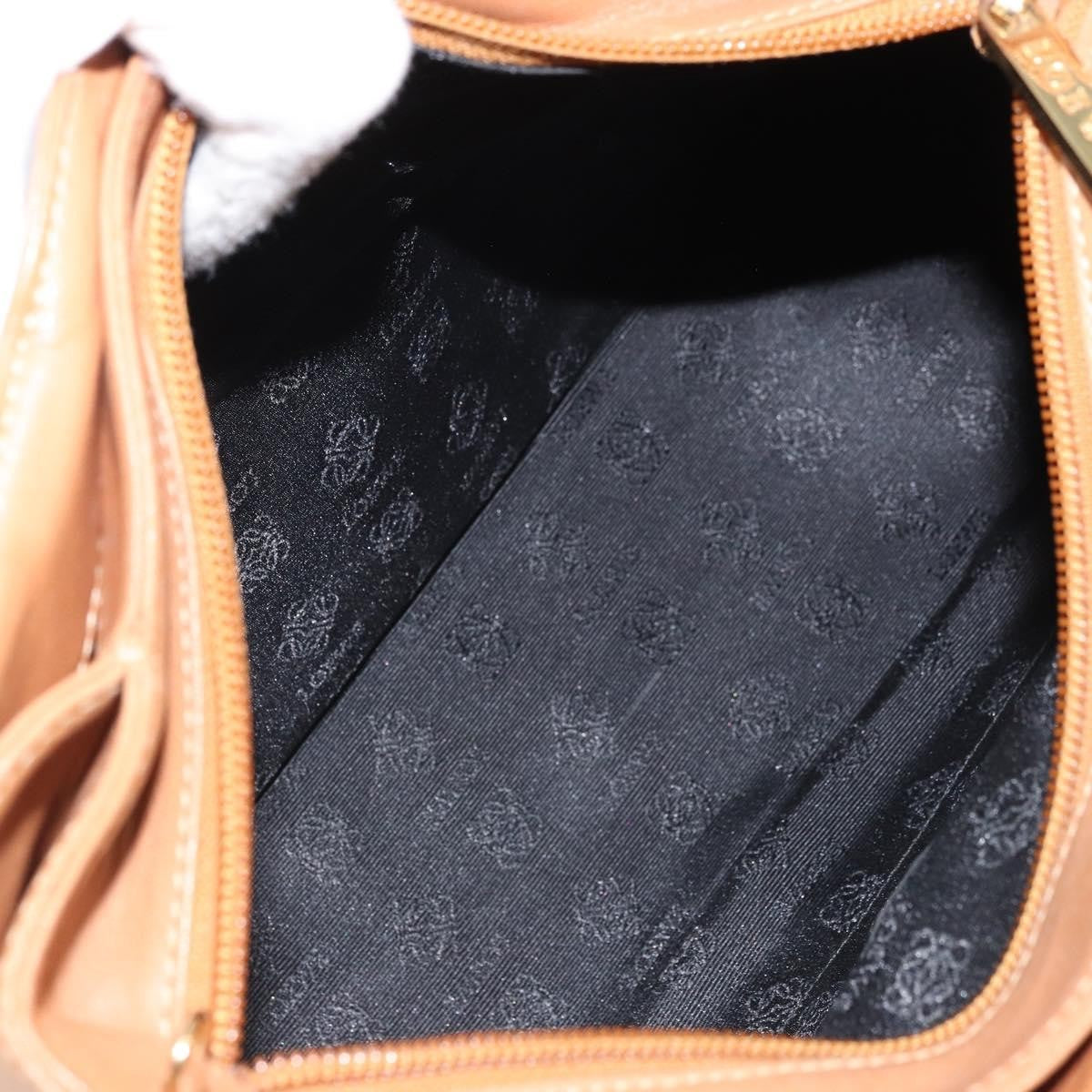 Loewe Anagram handbag Leather, Brown, Leather, Handbag