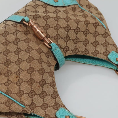 Gucci Joy Bardot Hobo GG Canvas, BEIGE, CANVAS, Handbag