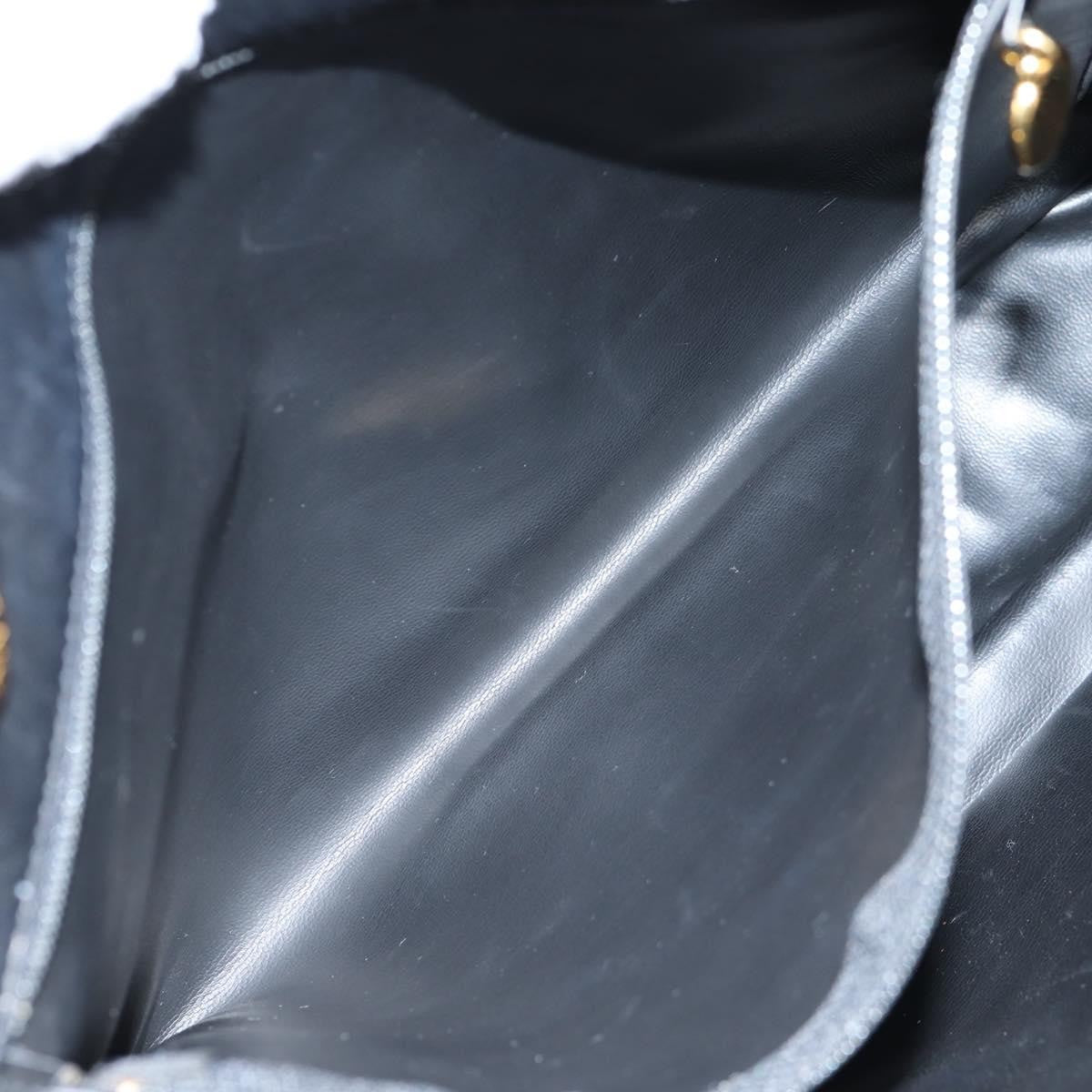 Chanel Vintage Shopping Tote Quilted Lambskin, BLACK, LEATHER, Tote bag