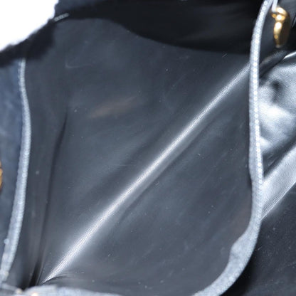 Chanel Vintage Shopping Tote Quilted Lambskin, BLACK, LEATHER, Tote bag