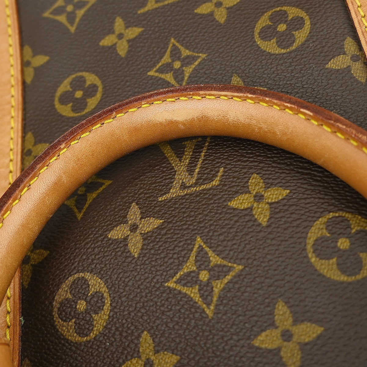 Louis Vuitton Keepall Bag Monogram Canvas, BROWN, CANVAS, Travel bag