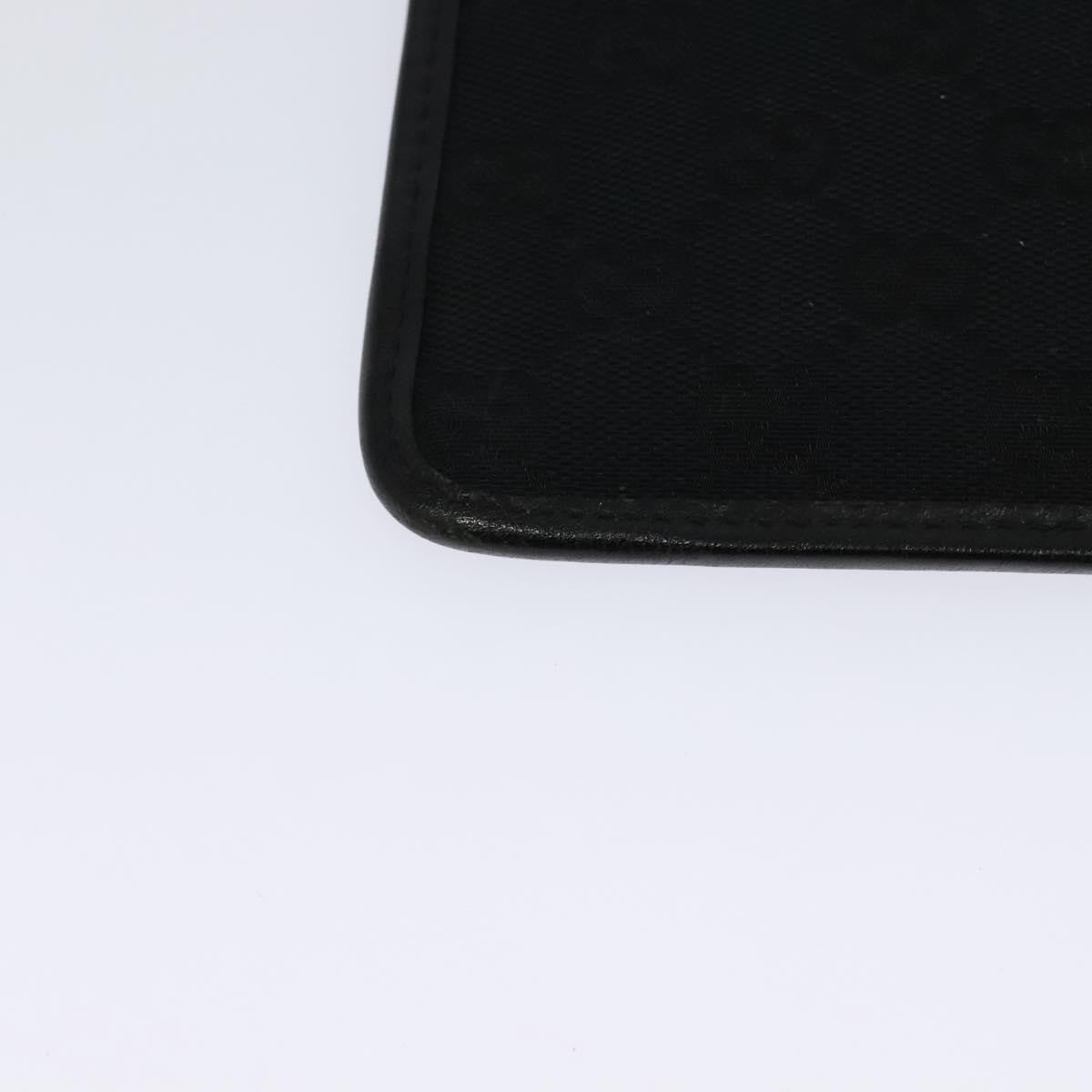 Gucci Vintage Flat Messenger Bag GG Canvas, BLACK, CANVAS, Shoulder bag