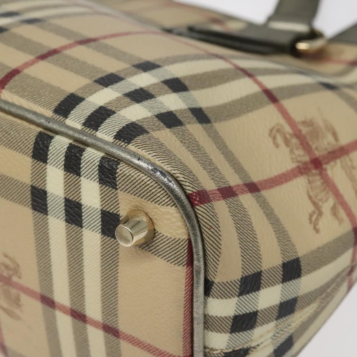 Burberry Regent Tote Haymarket Coated Canvas, BEIGE, PVC, Tote bag