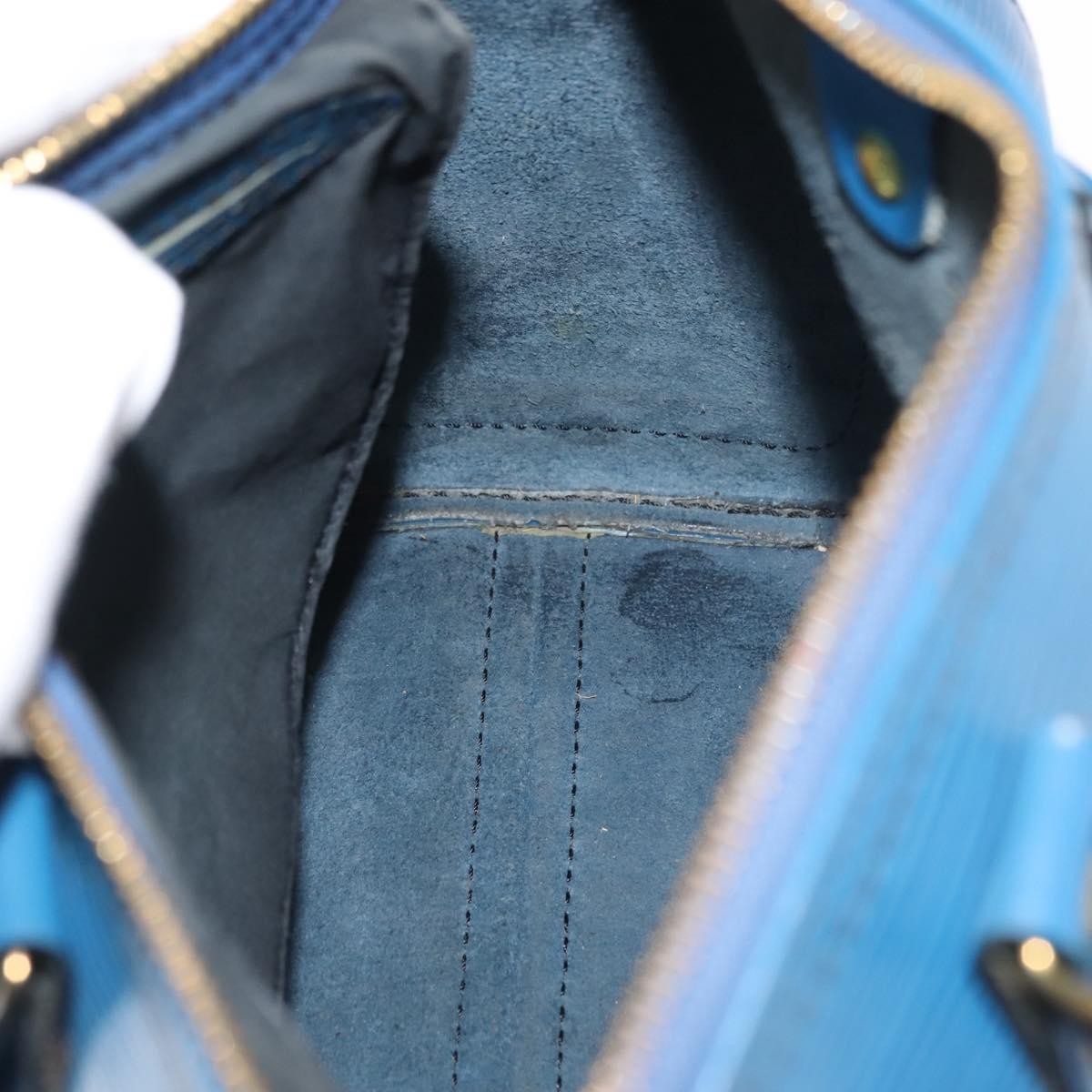 Louis Vuitton Speedy Handbag Epi Leather, BLUE, LEATHER, Handbag