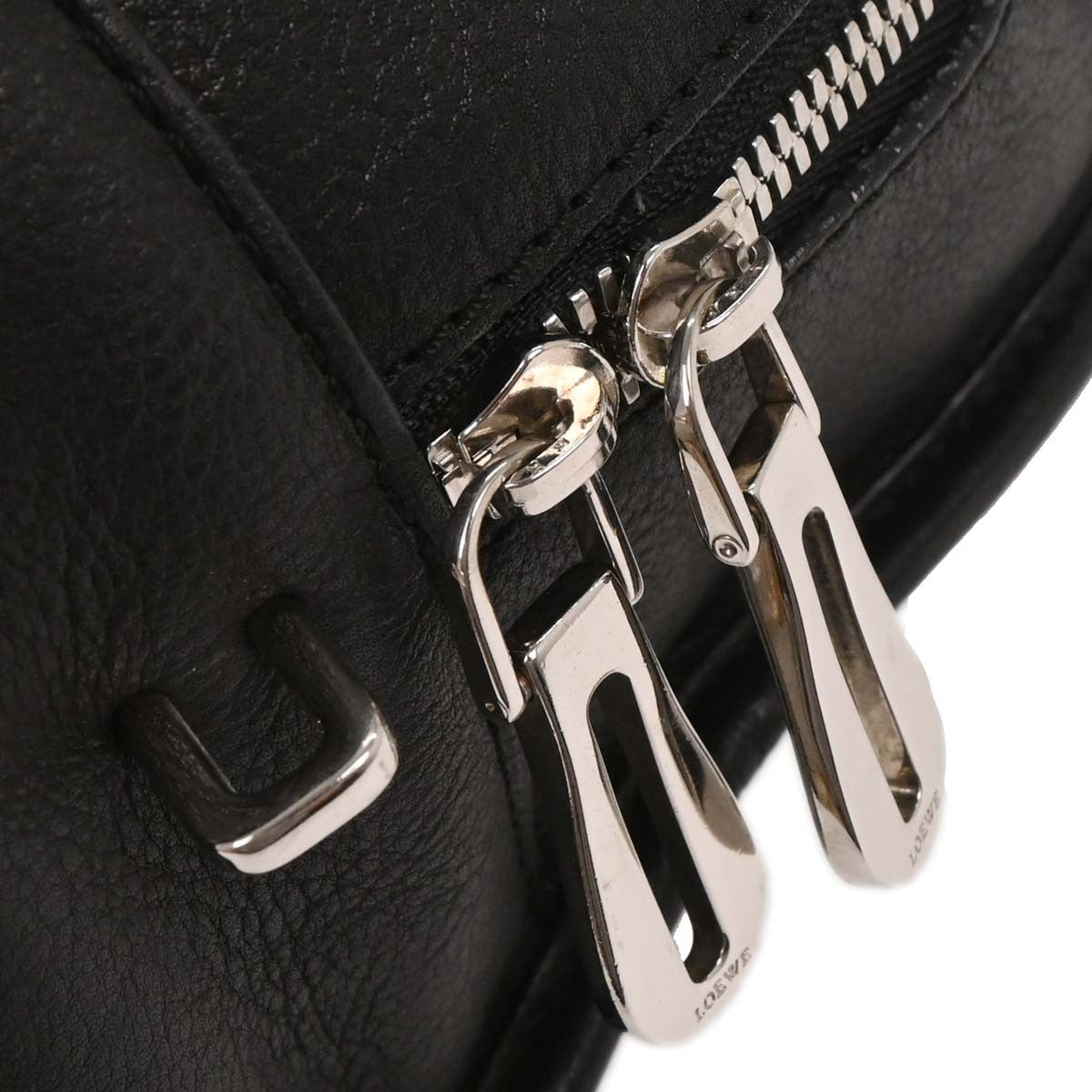 Loewe Amazona Bag Leather, BLACK, LEATHER, Handbag