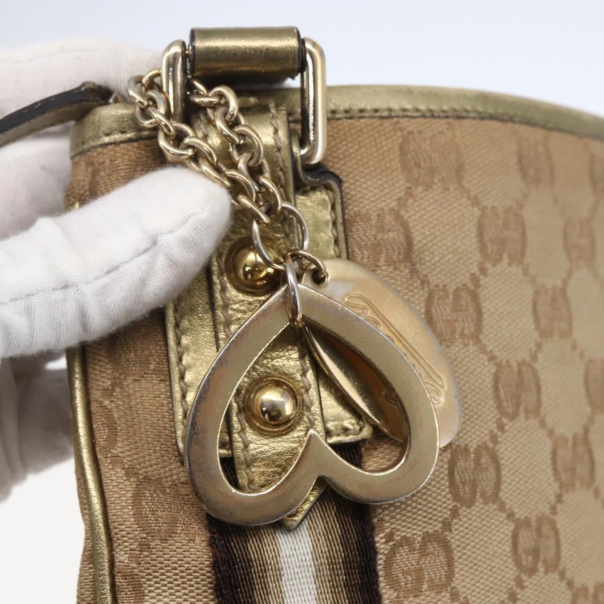 Gucci Jolicoeur Messenger Bag GG Canvas, BEIGE, CANVAS, Shoulder bag