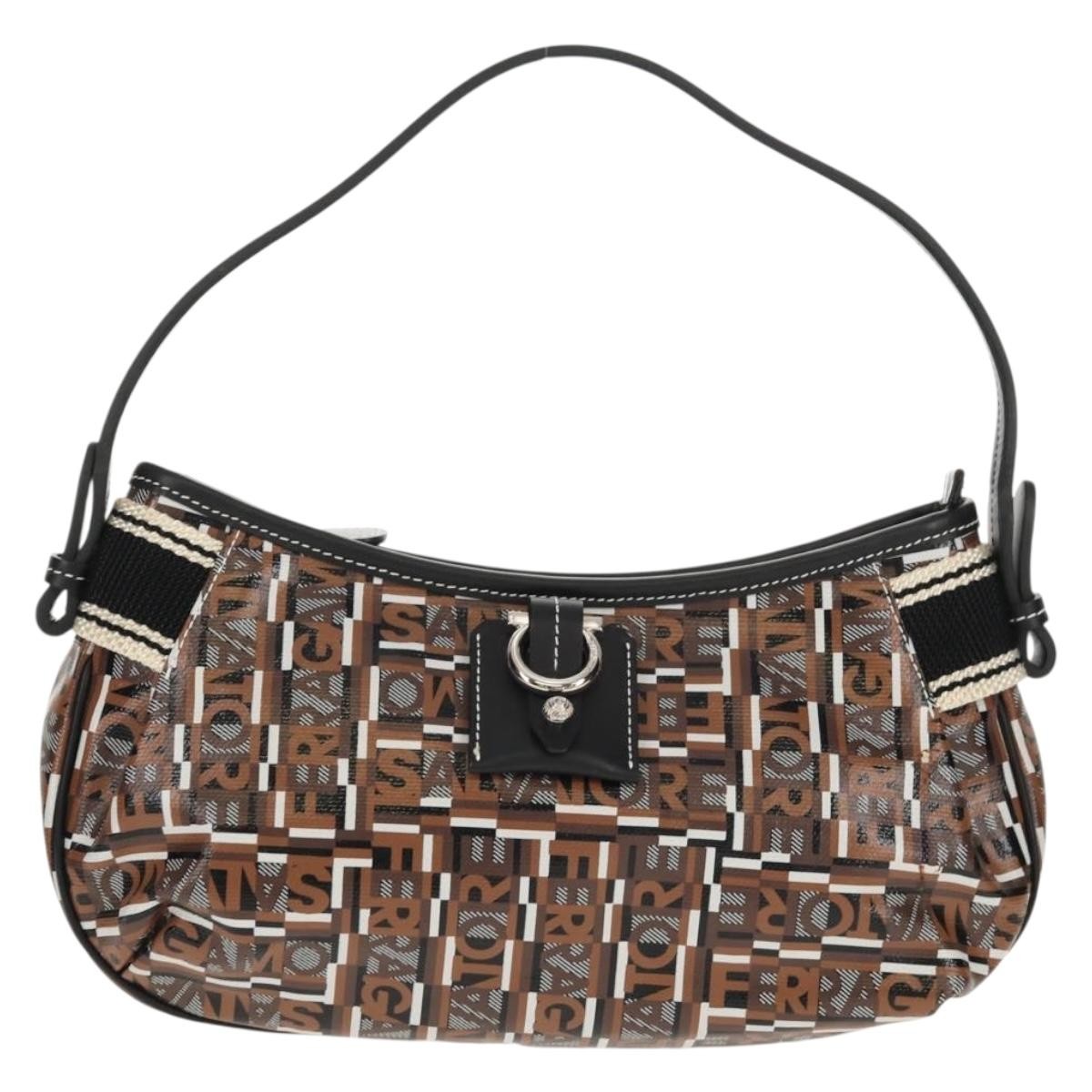 Salvatore Ferragamo Gancini handbag Leather, Multicolour, Leather, Handbag