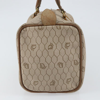 Christian Dior Vintage Honeycomb Boston bag Canvas and Leather, BEIGE, CANVAS, Travel bag