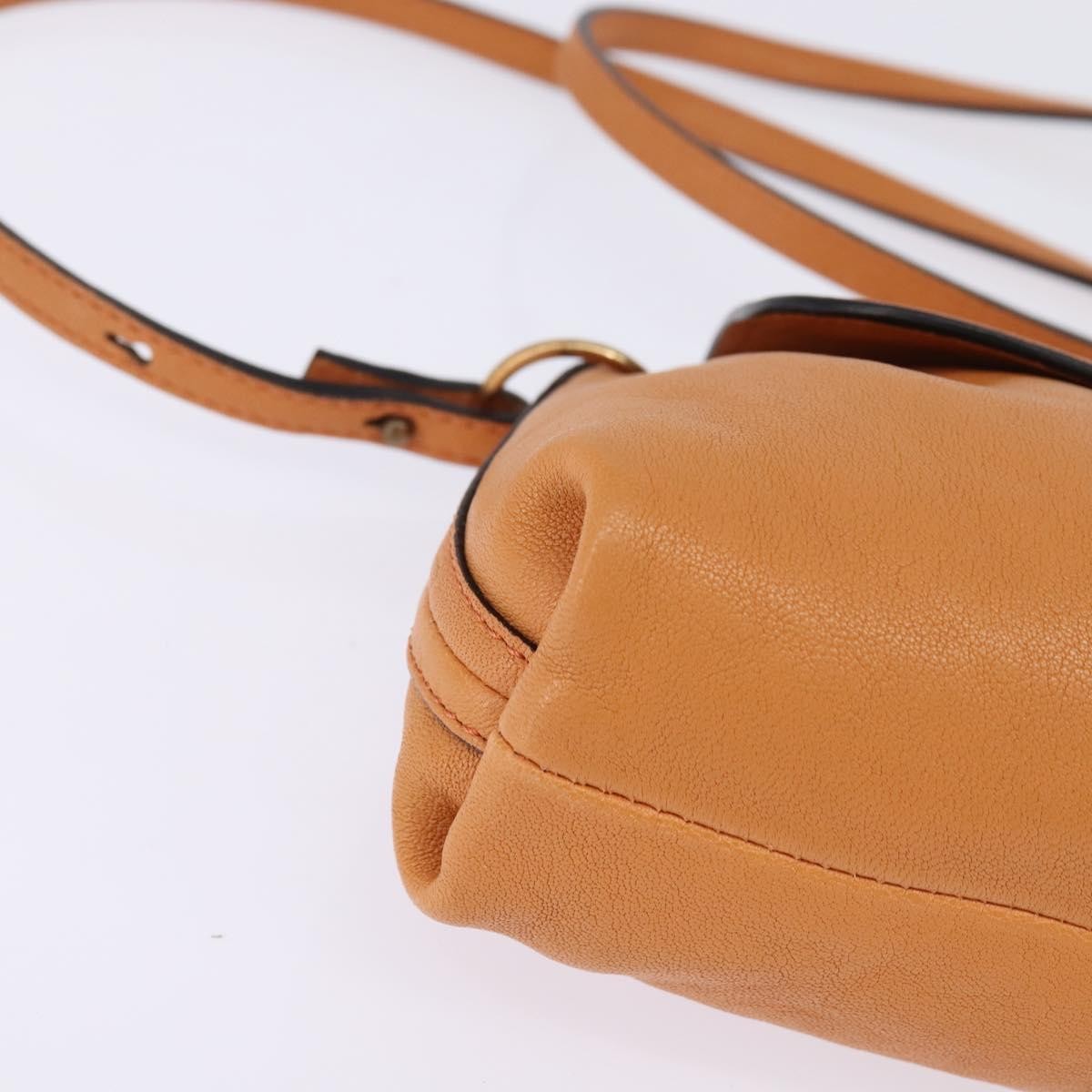 Chloe Elsie Crossbody Bag Leather, ORANGE, LEATHER, Shoulder bag