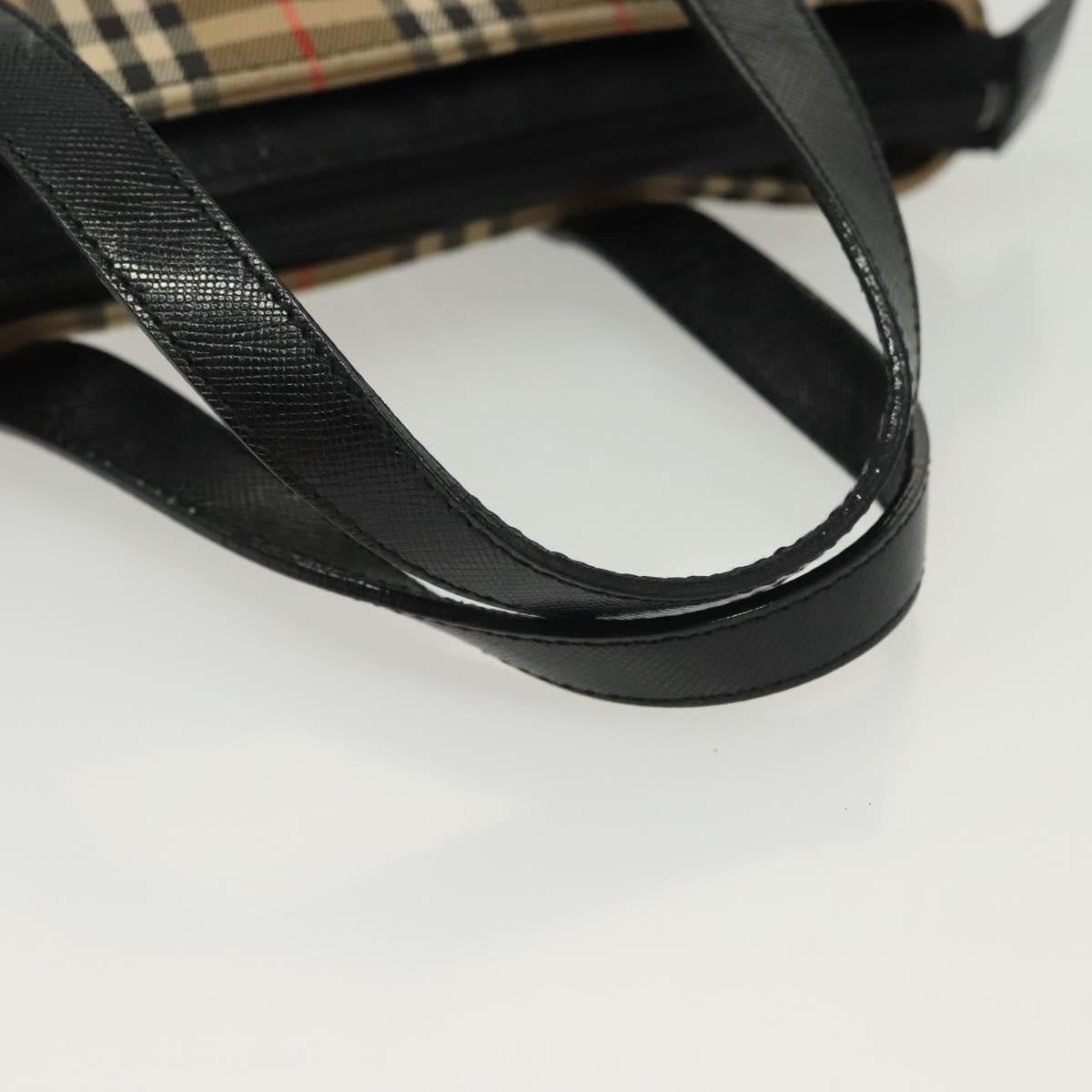 Burberry Nova Handbag Check Pattern, BEIGE, CANVAS, Handbag
