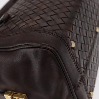 Bottega Veneta Intrecciato Handbag Leather, BROWN, LEATHER, Handbag