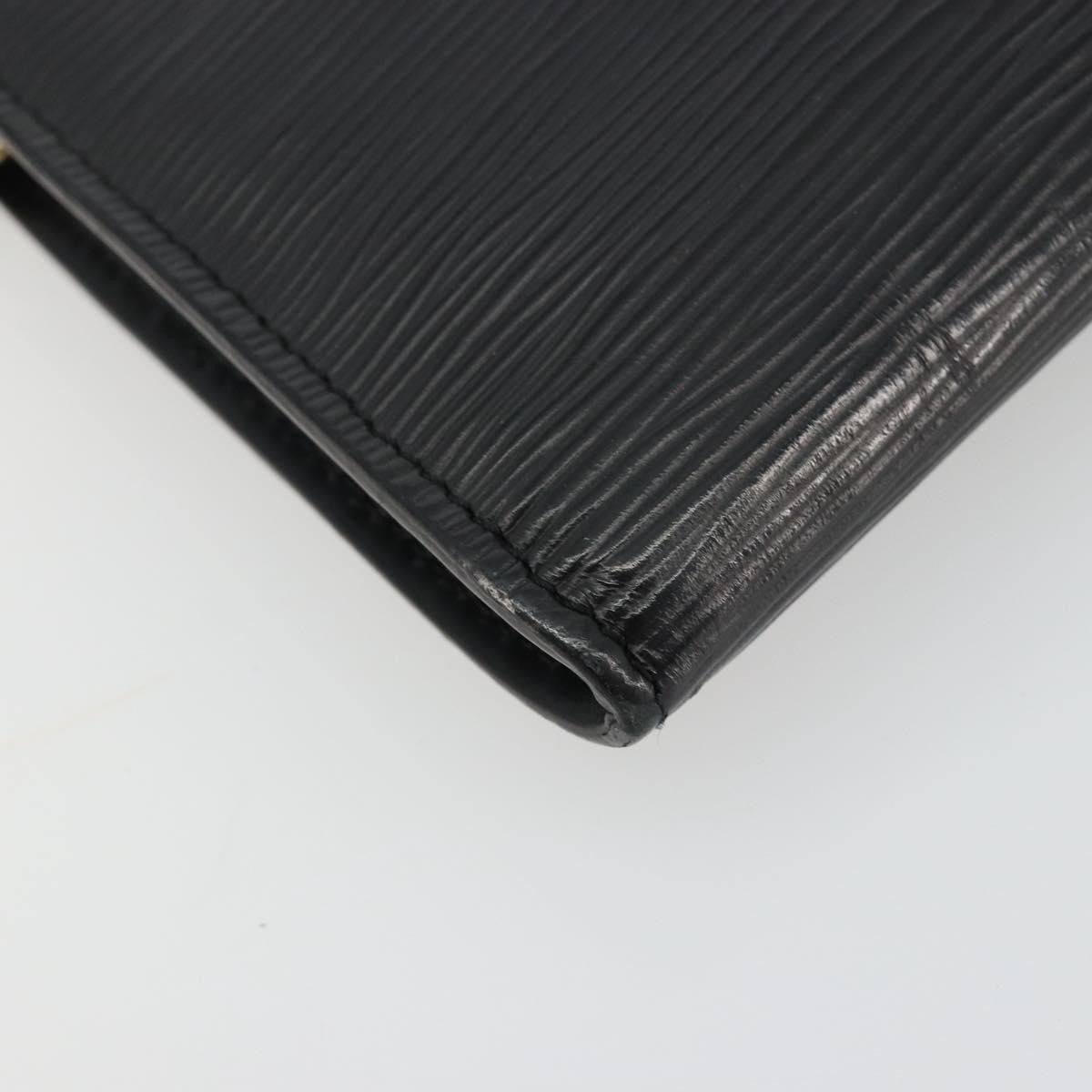 Louis Vuitton Pochette Accessoires Epi Leather, Black, Leather, Clutch