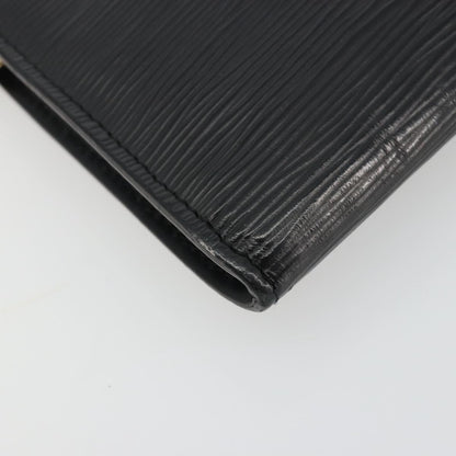 Louis Vuitton Pochette Accessoires Epi Leather, Black, Leather, Clutch