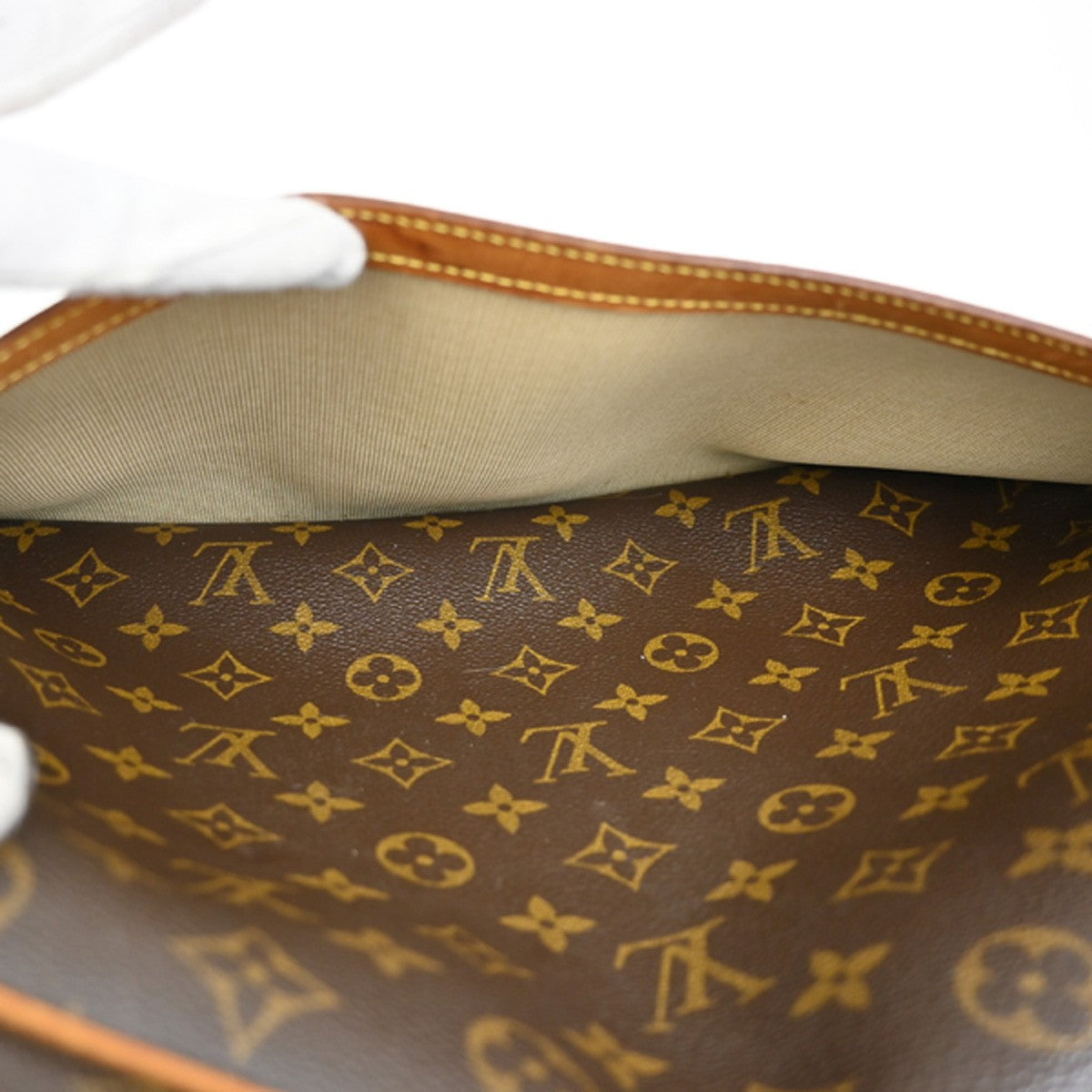 Louis Vuitton Reporter Bag Monogram Canvas, BROWN, CANVAS, Crossbody bag