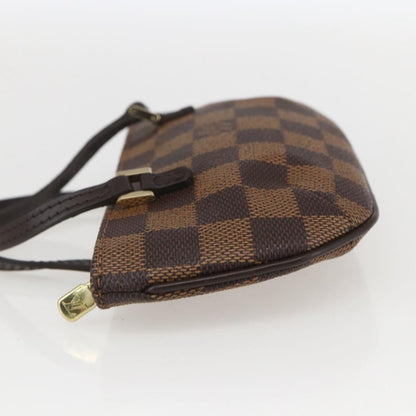 Louis Vuitton Manosque Pochette Damier, BROWN, CANVAS, Clutche & pouche