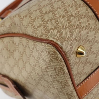 Celine Macadam Handbag Macadam with leather, BEIGE, PVC, Handbag
