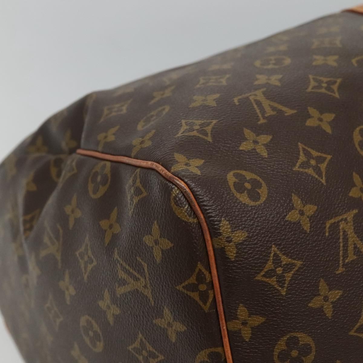Louis Vuitton Keepall Bag Monogram Canvas, BROWN, CANVAS, Travel bag