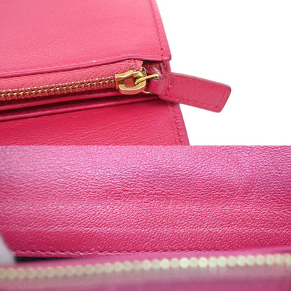 Saint Laurent Belle de Jour Flap Wallet Leather, PINK, LEATHER, Wallets