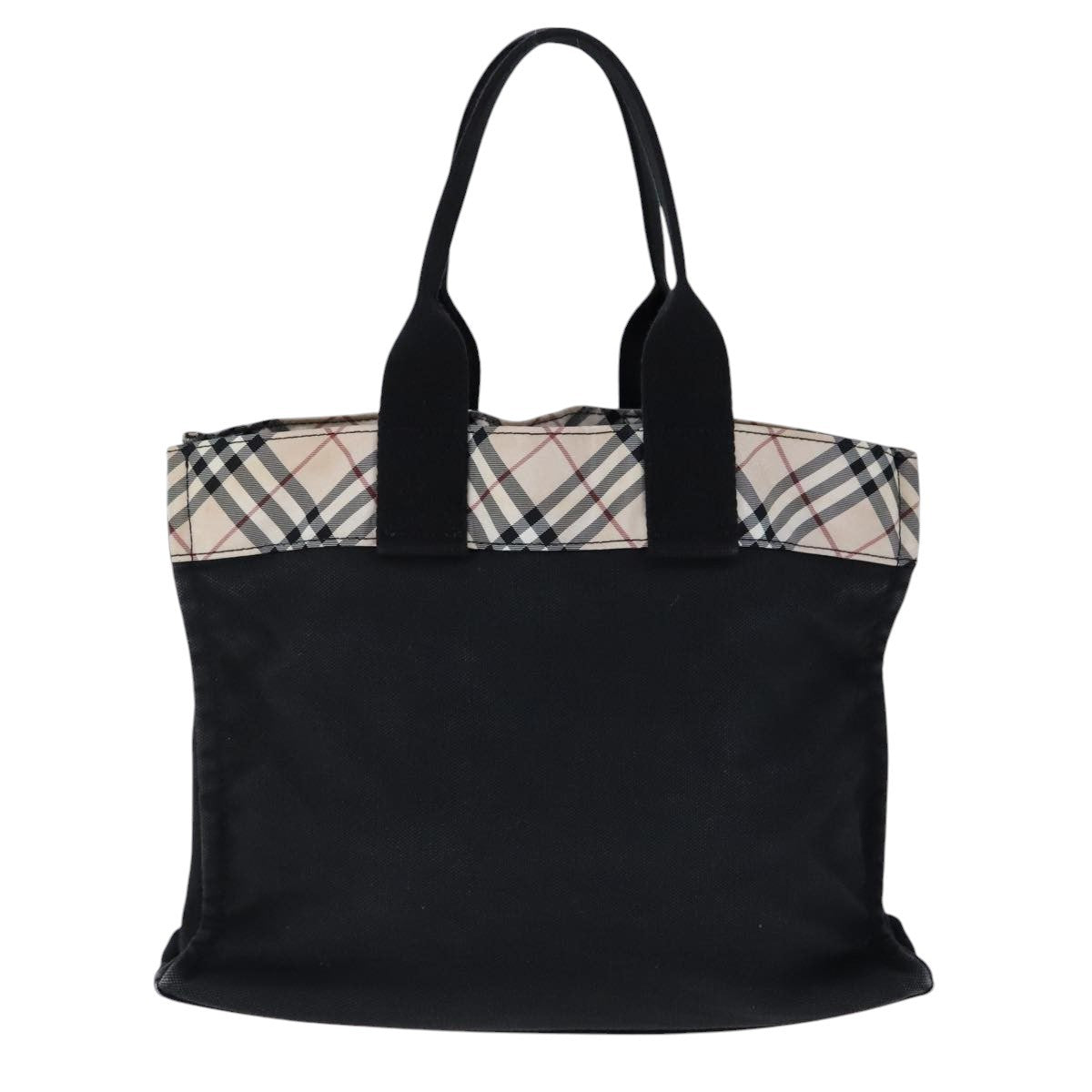 Burberry Nova Check Tote canvas check pattern, BLACK, CANVAS, Tote bag
