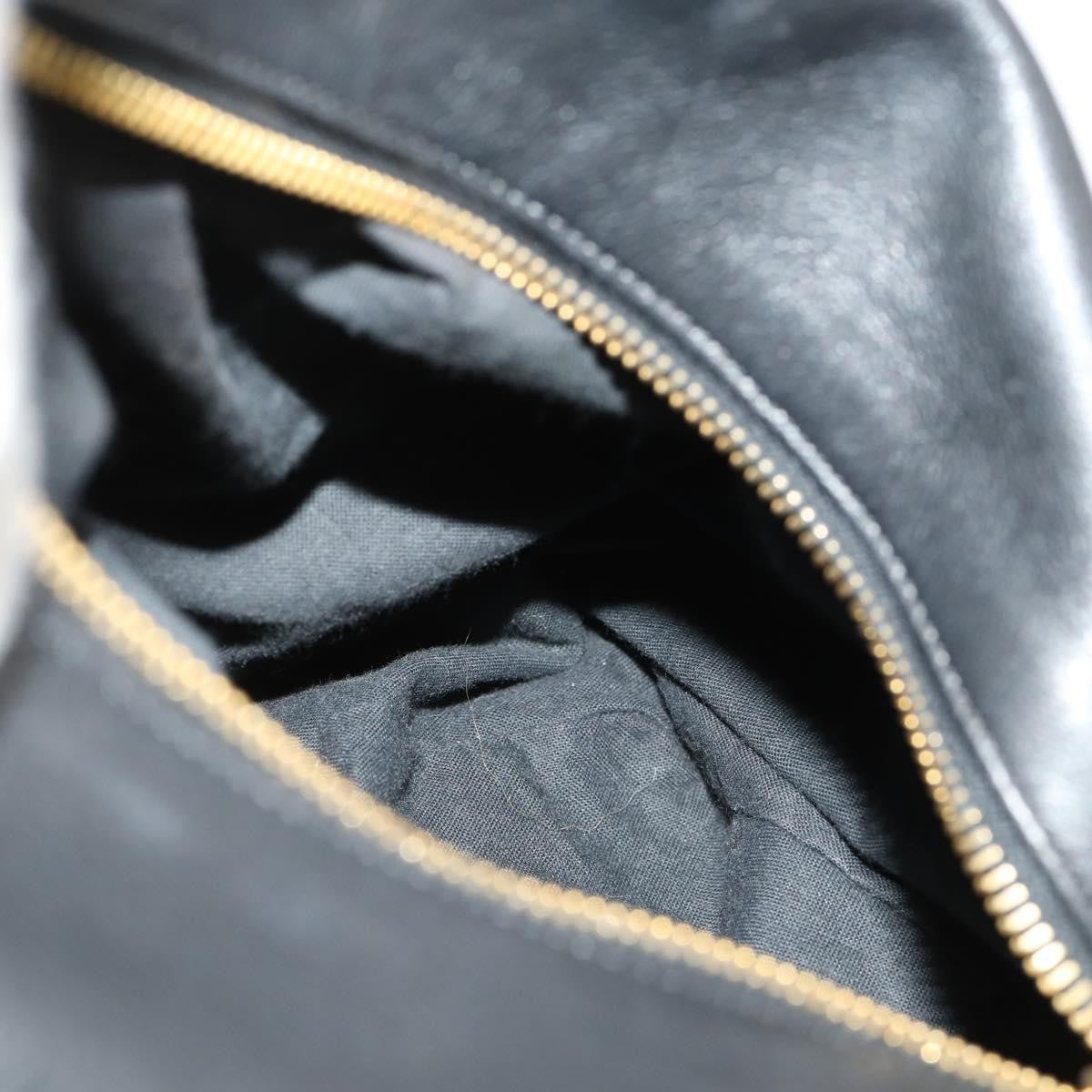 Versace Vintage Shoulder Bag Leather, BLACK, LEATHER, Shoulder bag