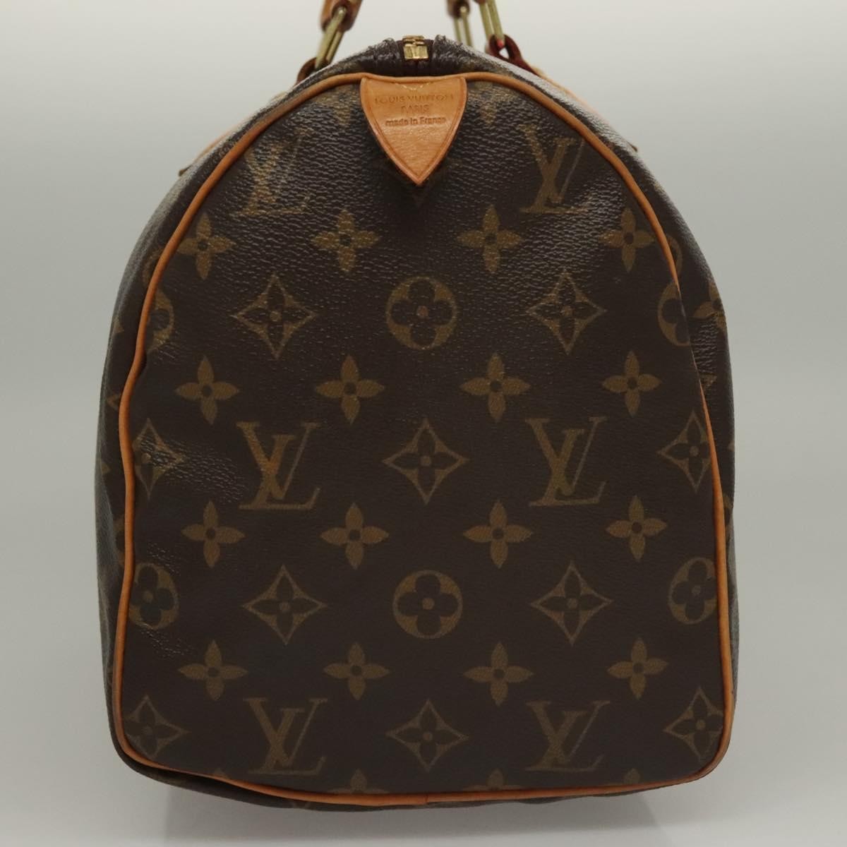 Louis Vuitton Speedy Handbag Limited Edition V Monogram Canvas, BROWN, CANVAS, Handbag