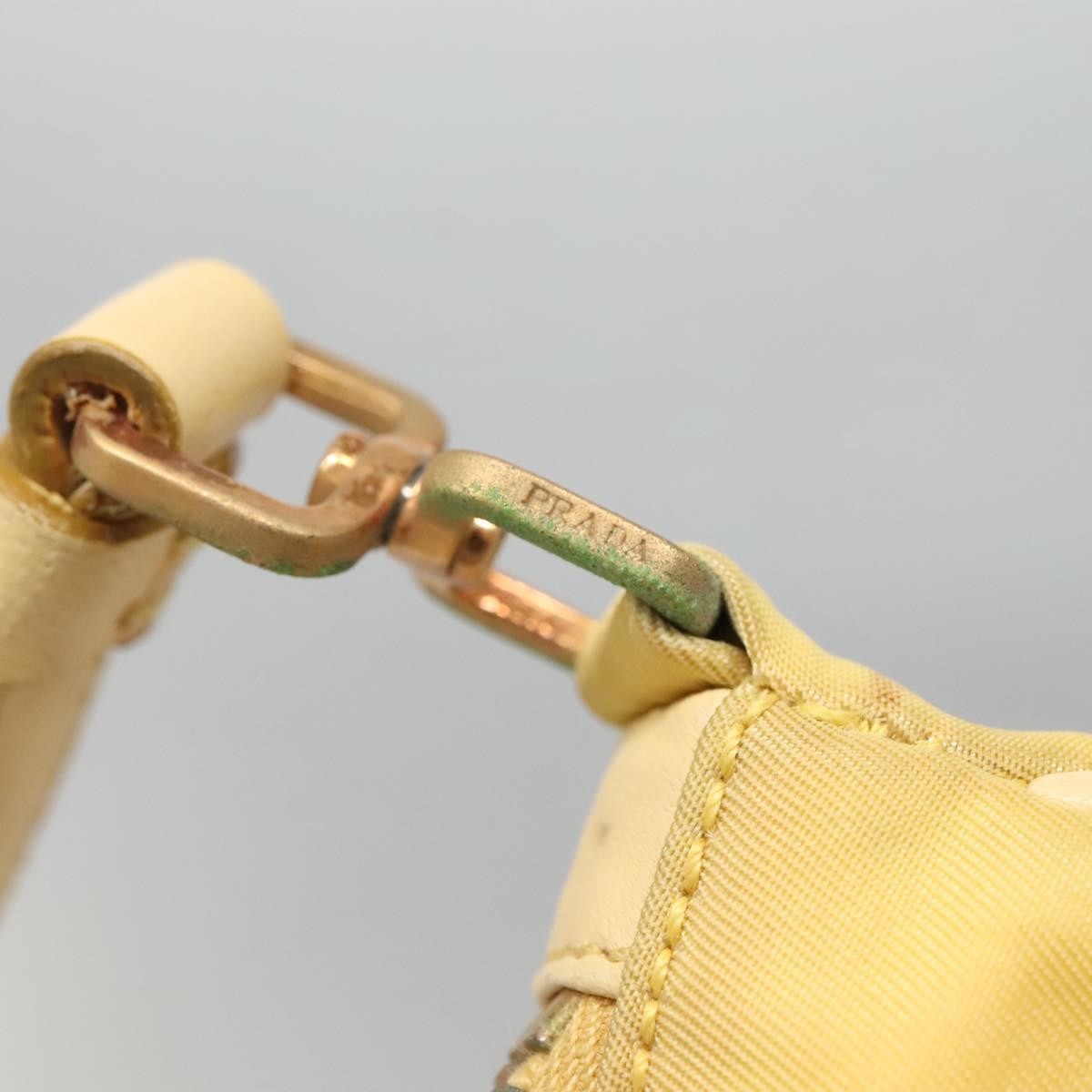 Prada Vintage Shoulder Bag Tessuto, YELLOW, NYLON, Shoulder bag