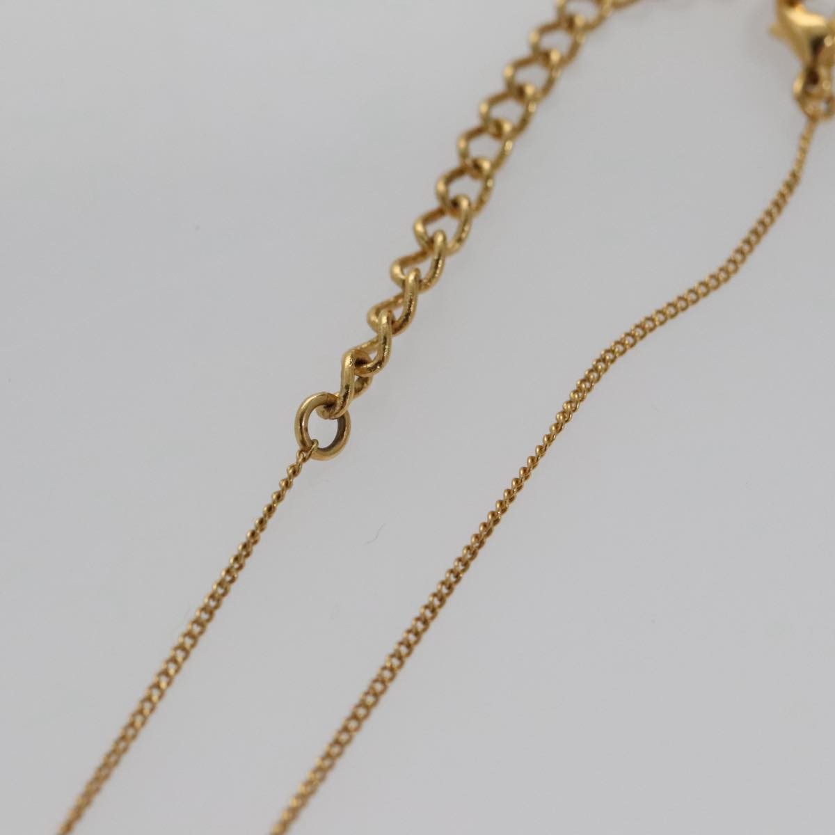 Christian Dior D logo Pendant Necklace Metal, GOLD, METAL, Necklace