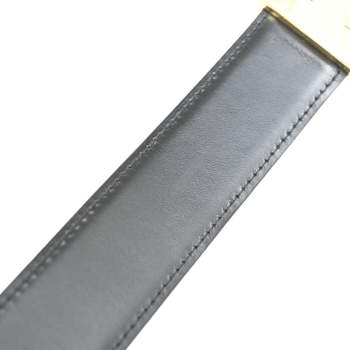 Cartier Santos Plaque Reversible Belt Leather, Black, Leather, Belt