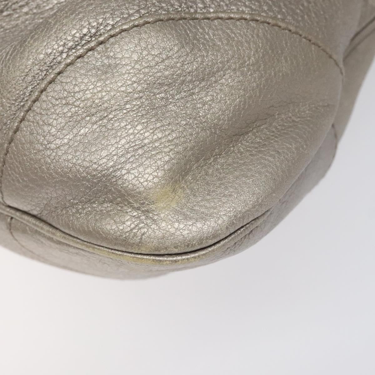 Salvatore Ferragamo Marisa Satchel Leather, SILVER, LEATHER, Shoulder bag