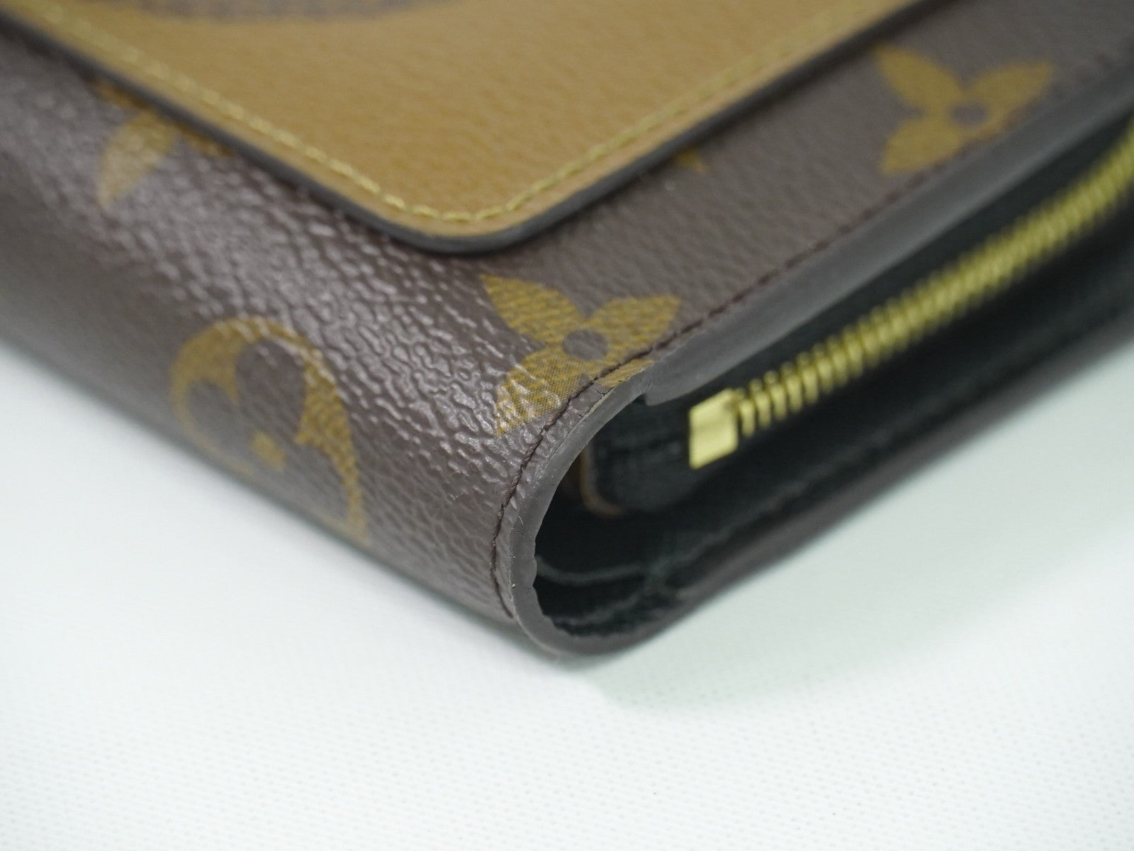 Louis Vuitton Juliette Wallet Reverse Monogram Canvas, BROWN, CANVAS, Wallets