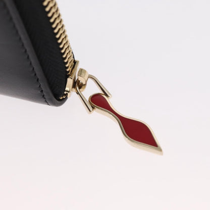 Christian Louboutin Panettone Coin Purse Embellished Leather, Black, Leather, Wallet