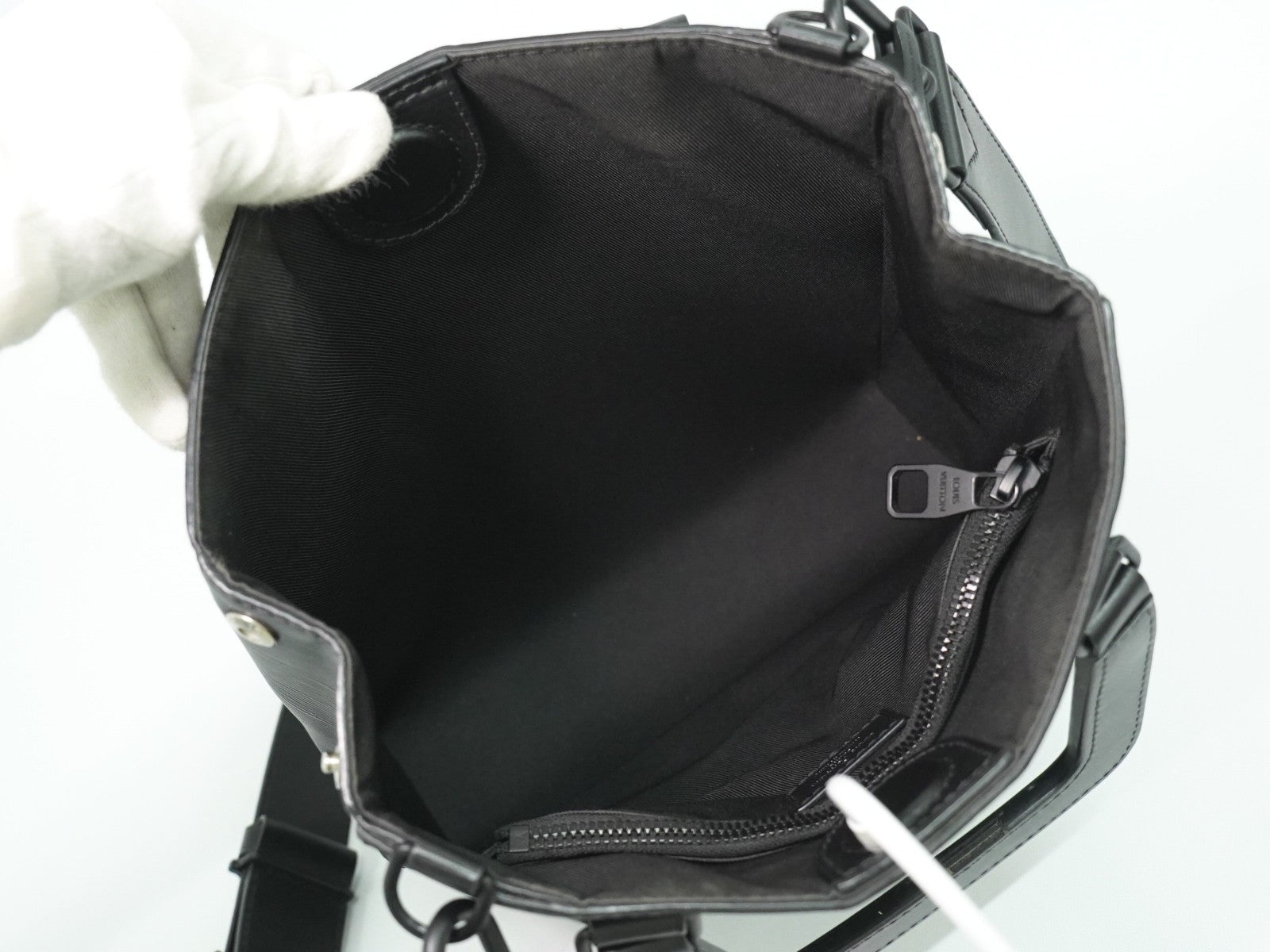 Louis Vuitton Sac Plat Fold Bag Epi Leather, BLACK, LEATHER, Handbag