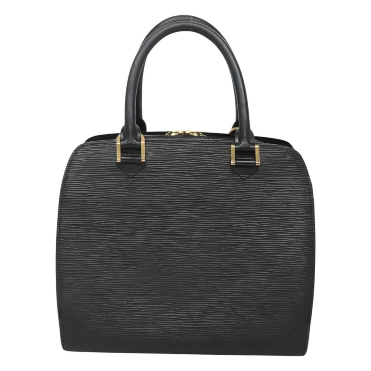 Louis Vuitton Pont Neuf Handbag Epi Leather, BLACK, LEATHER, Handbag
