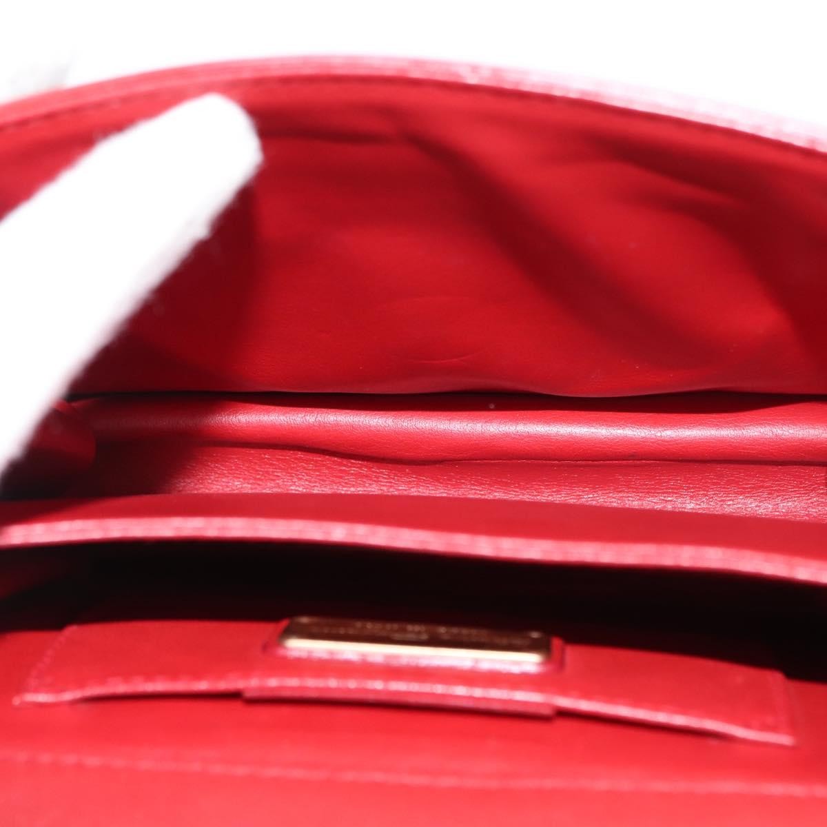 Salvatore Ferragamo Thalia Shoulder Bag Leather, RED, LEATHER, Shoulder bag