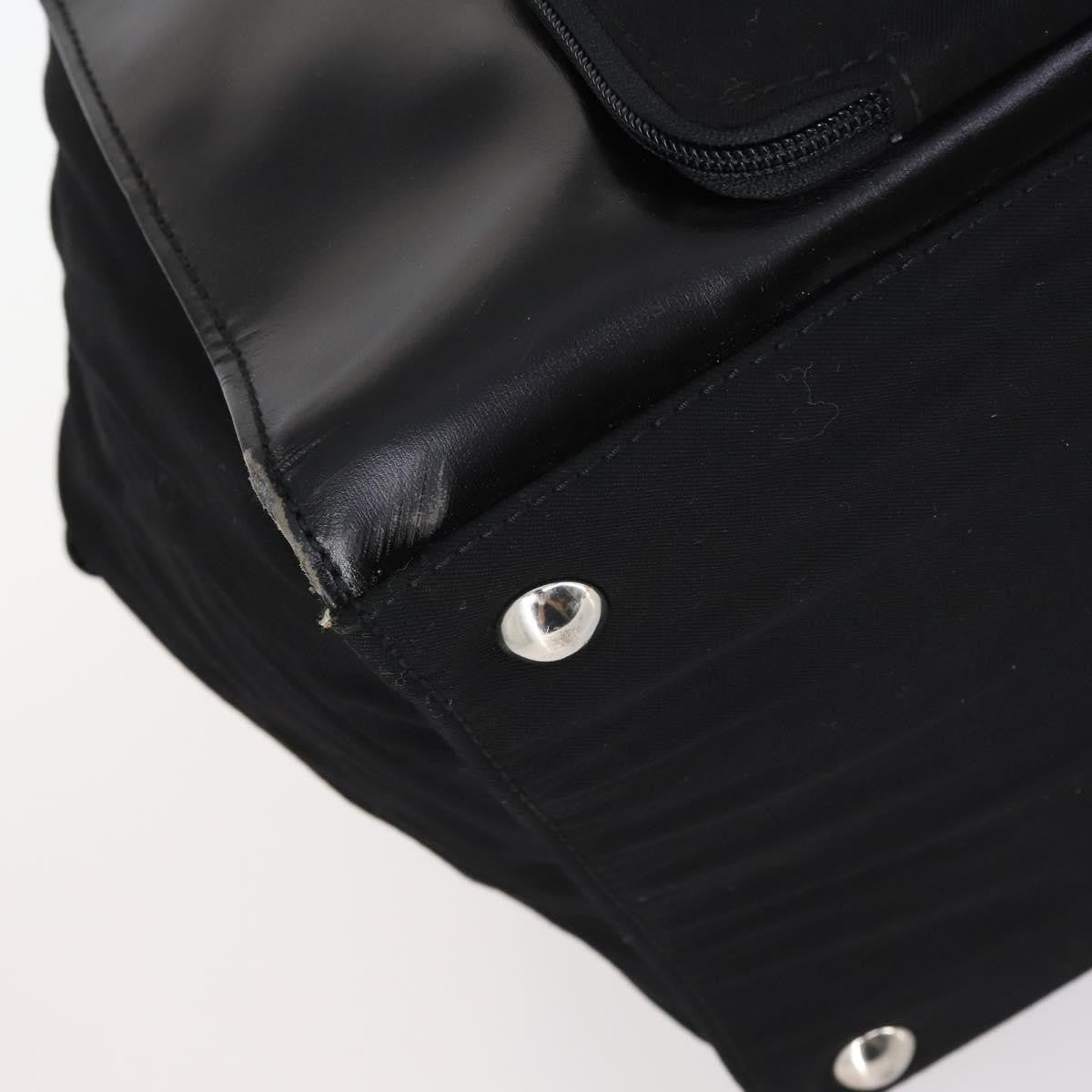 Gucci Travel Boston Bag Leather with Nylon, BLACK, LEATHER, Travel bag