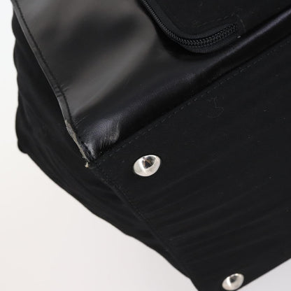 Gucci Travel Boston Bag Leather with Nylon, BLACK, LEATHER, Travel bag